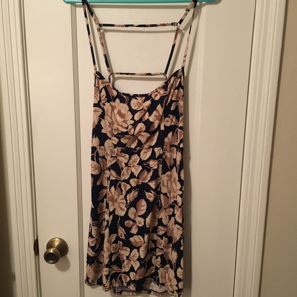 Free People backless mini dress